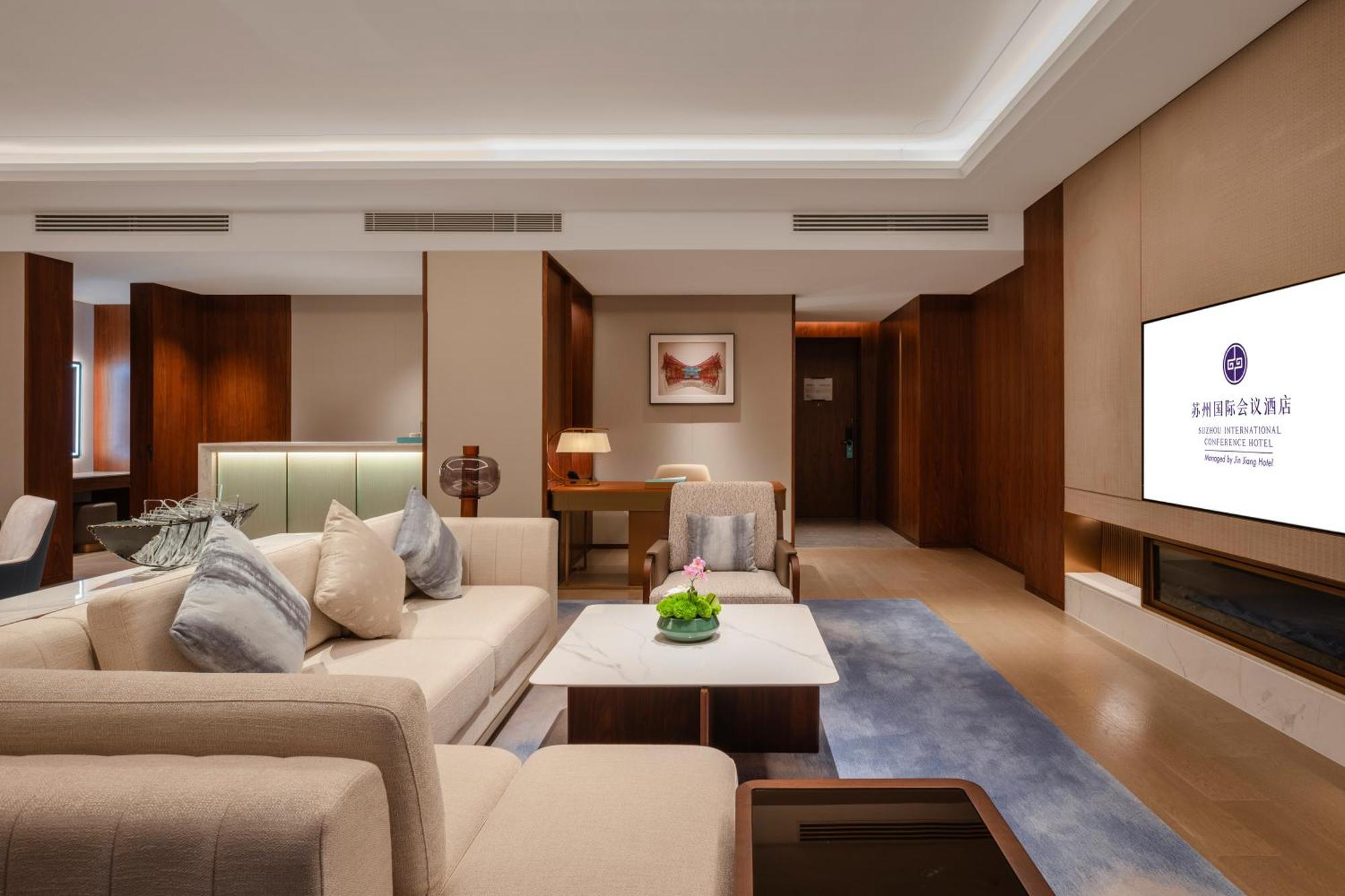 Suzhou International Conference Hotel Dış mekan fotoğraf